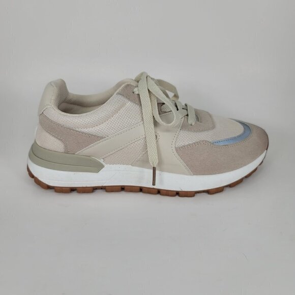 Rachel Zoe Womens 9 Tan Taupe Lace up Fashion Sneaker Cute Casual Tennis Shoe - Picture 11 of 11